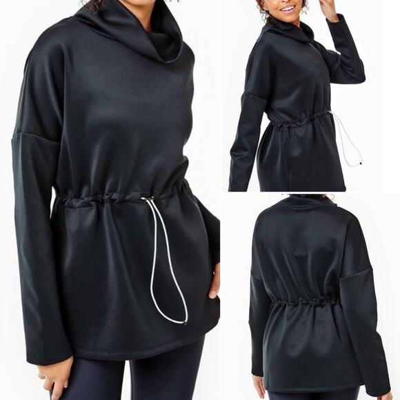 NWOT ADDISON BAY $190 iverson pullover in black LG - Picture 1 of 15